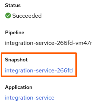 IntegrationTestScenario Snapshot